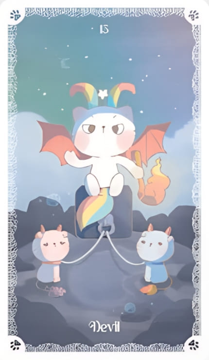 The Devil — Kittycorn Tarot
