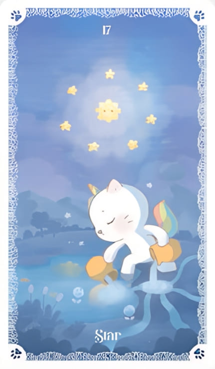 La Estrella — Kittycorn Tarot