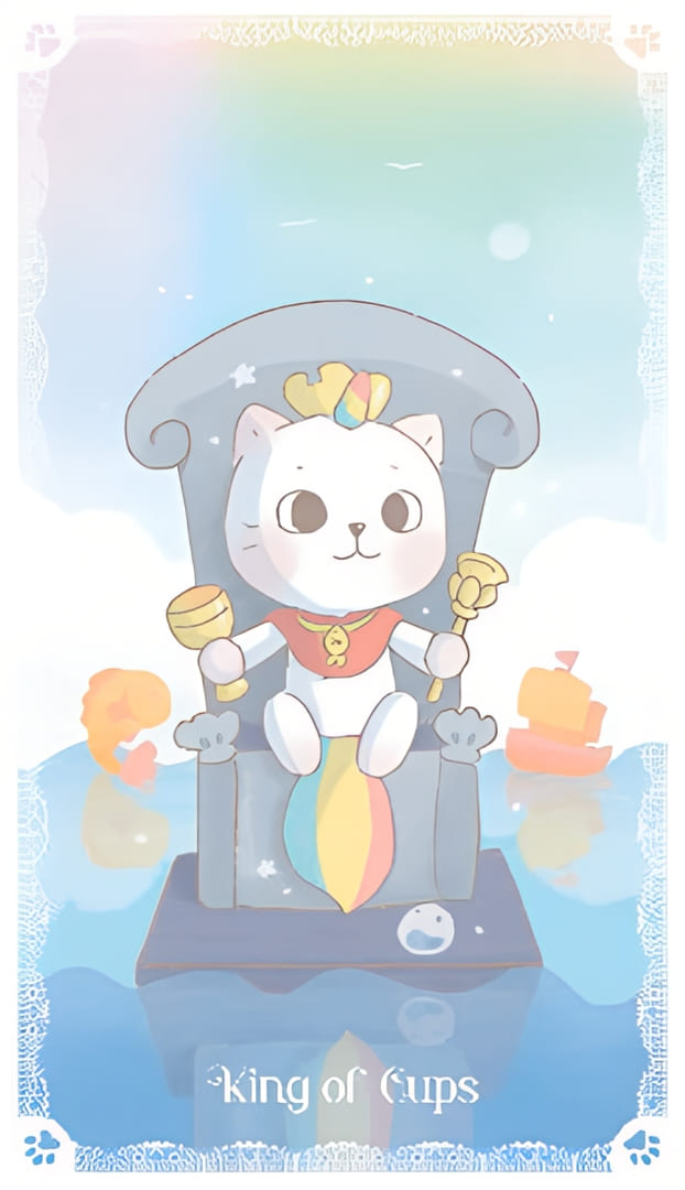 King of Cups — Kittycorn Tarot