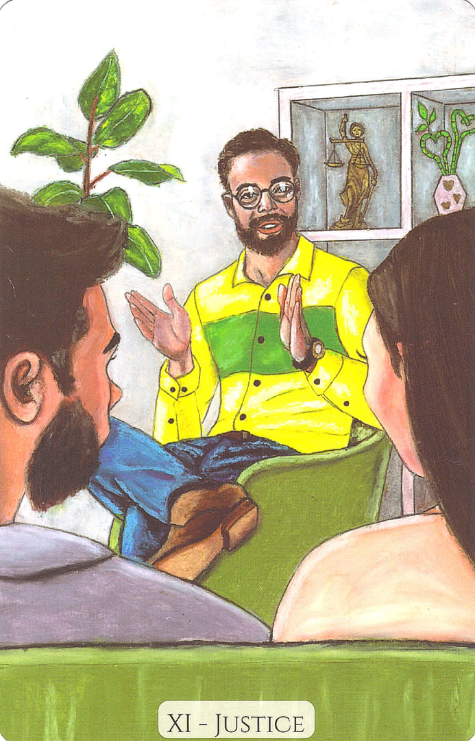 Justice — Modern Love Tarot