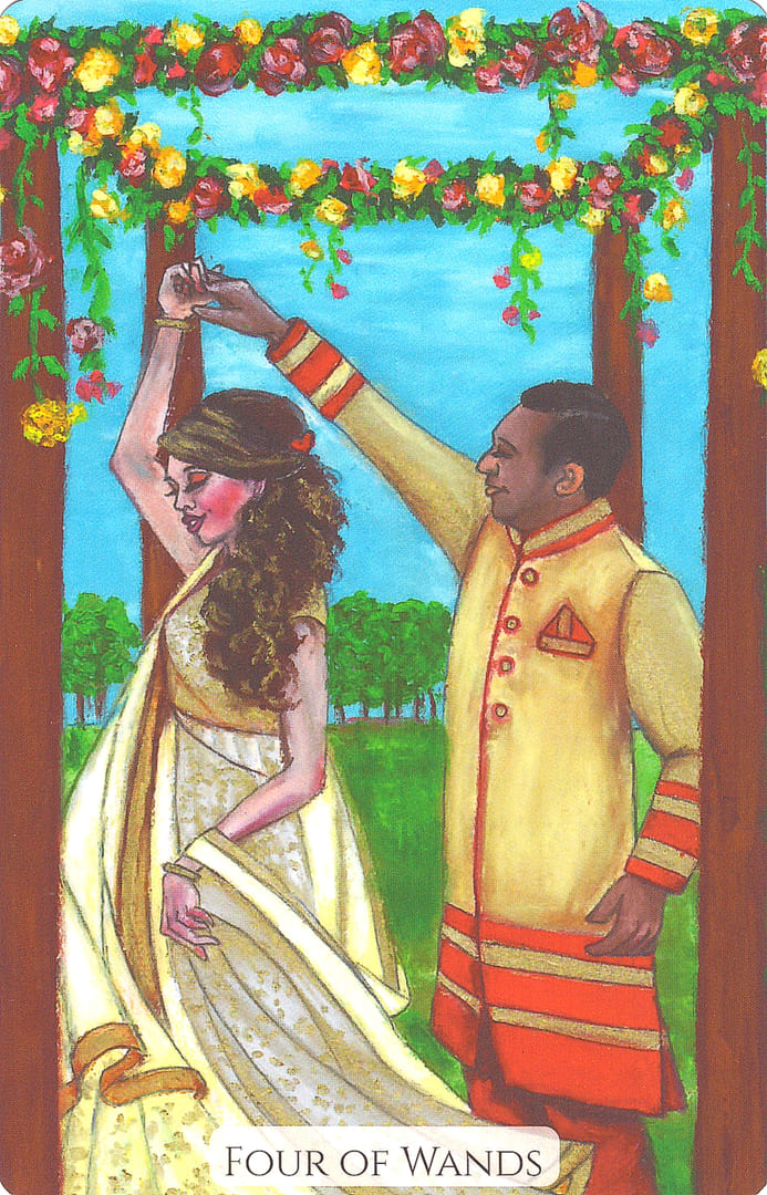 Four of Wands — Modern Love Tarot