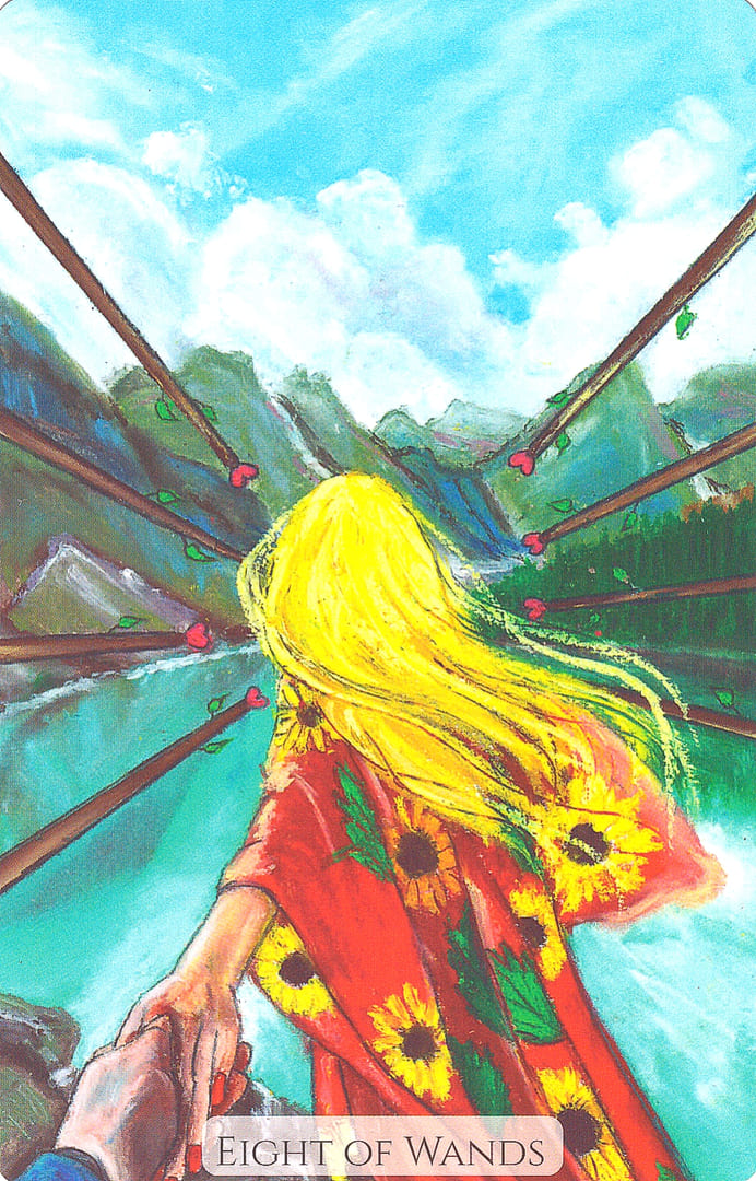 Eight of Wands — Modern Love Tarot