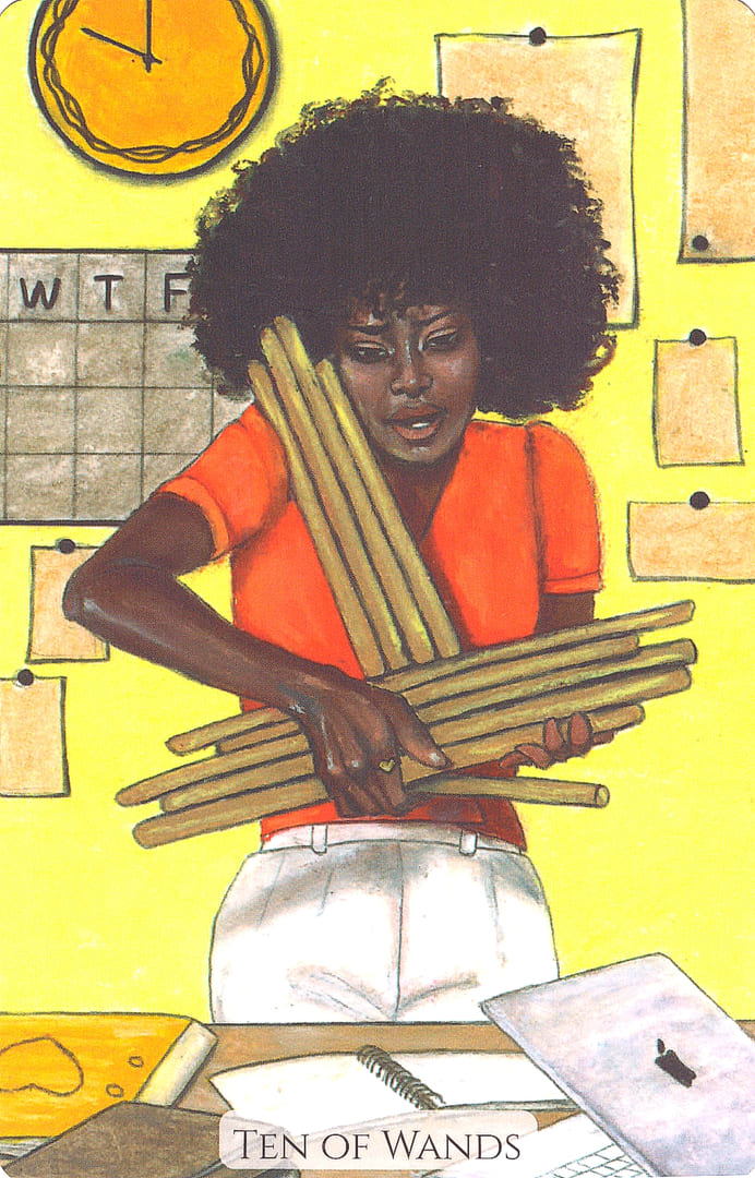Ten of Wands — Modern Love Tarot