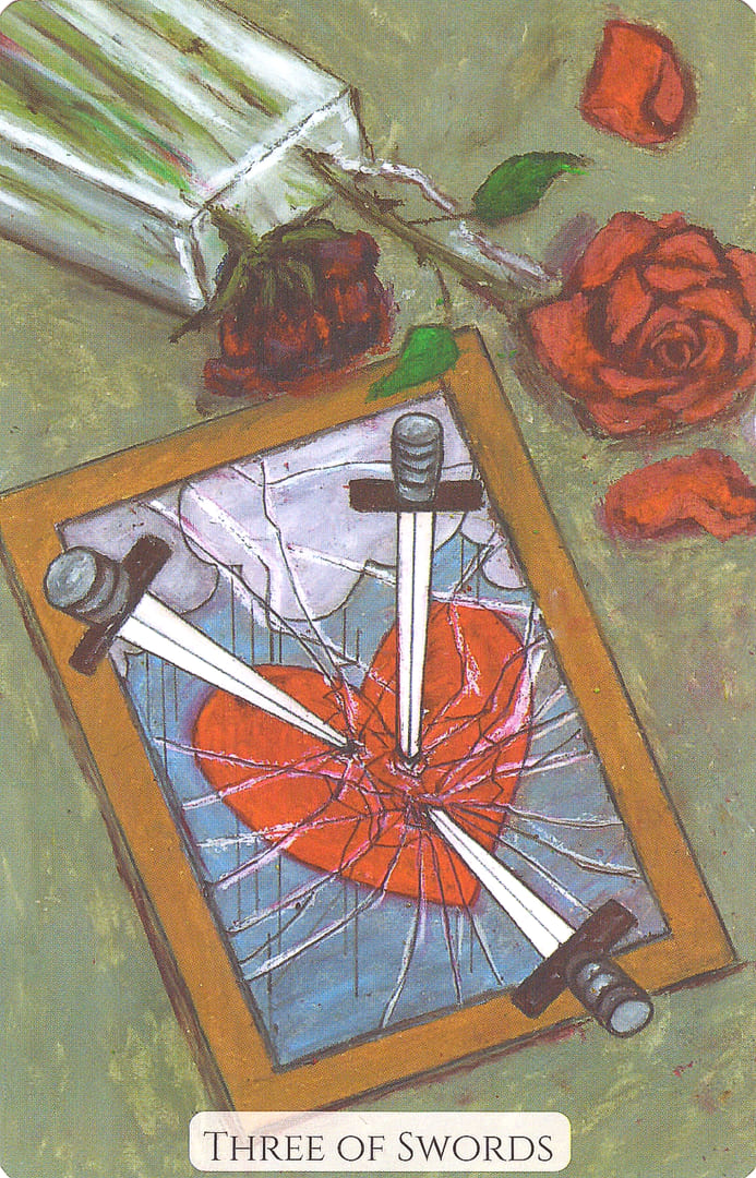 Three of Swords — Modern Love Tarot