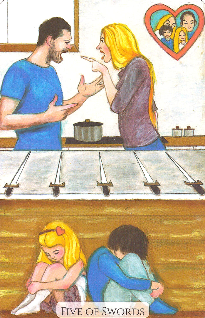 Five of Swords — Modern Love Tarot