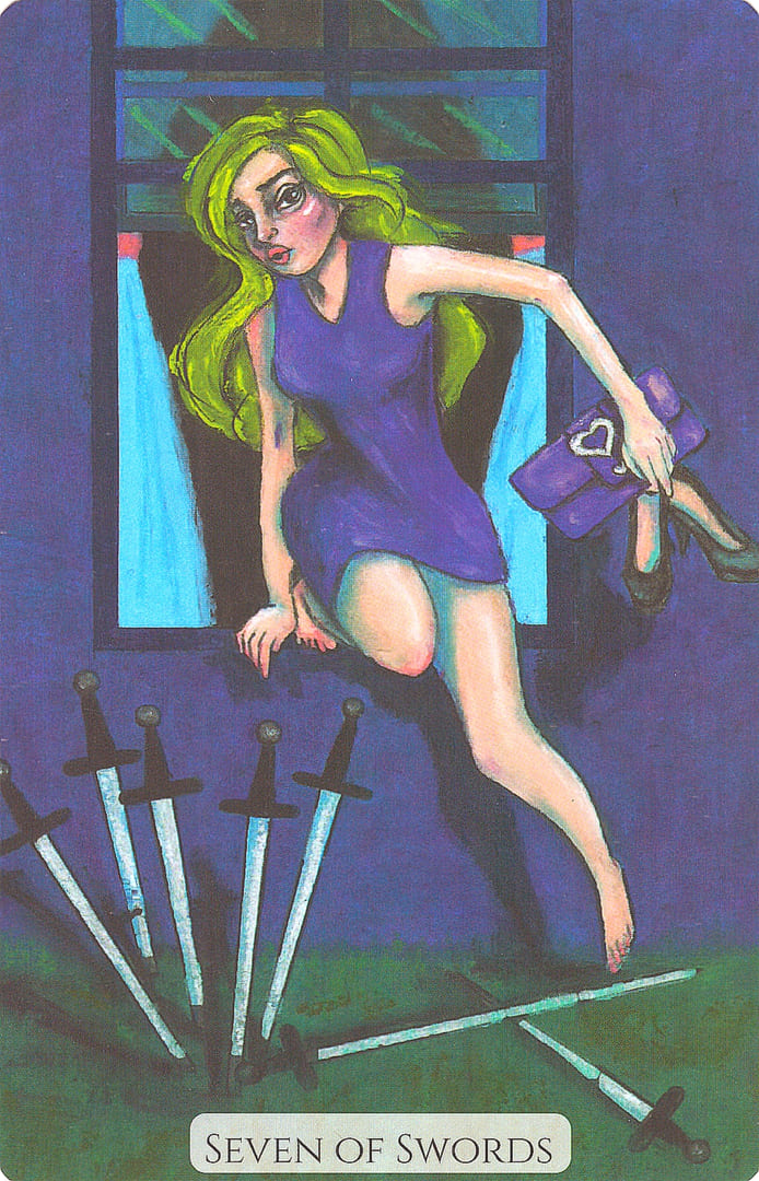 Seven of Swords — Modern Love Tarot