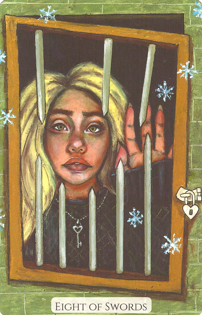 Eight of Swords — Modern Love Tarot