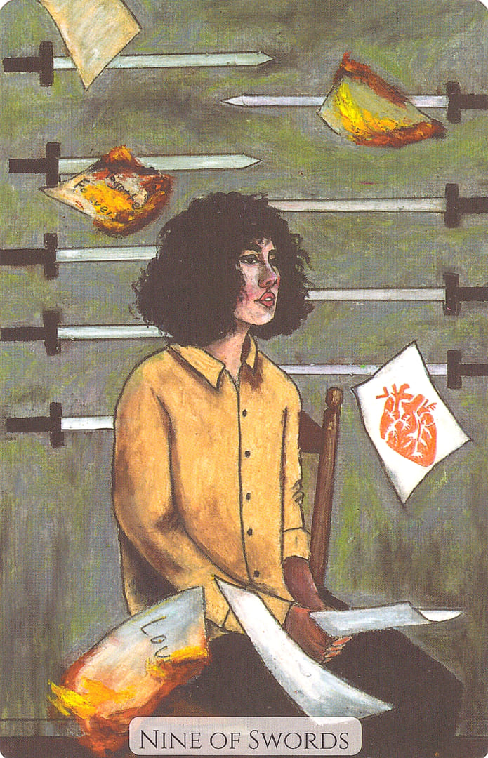 Nine of Swords — Modern Love Tarot