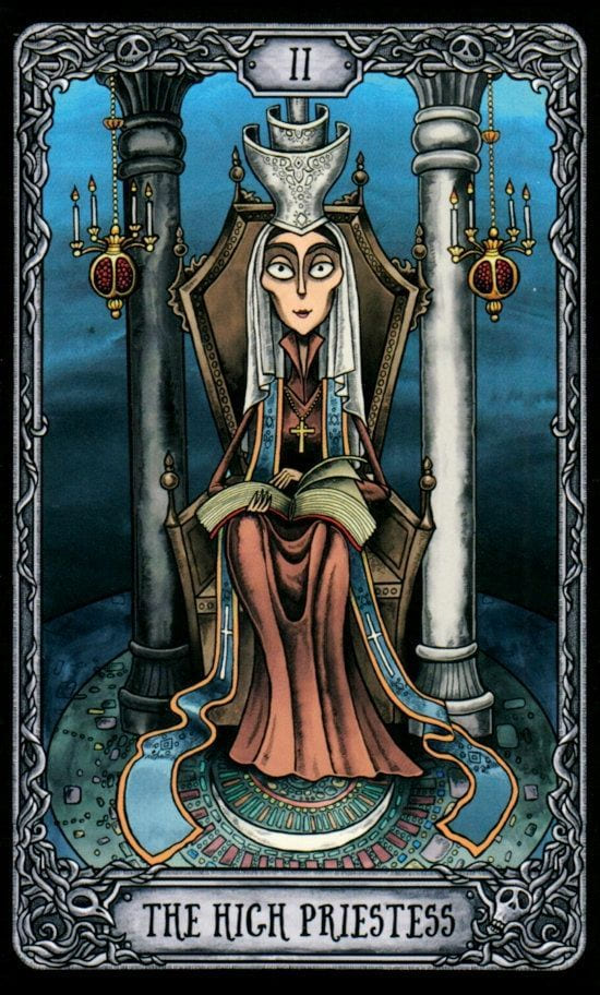 The High Priestess — Dark Mansion Tarot