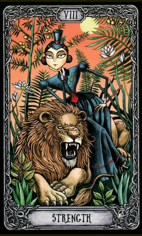 La Fuerza — Dark Mansion Tarot
