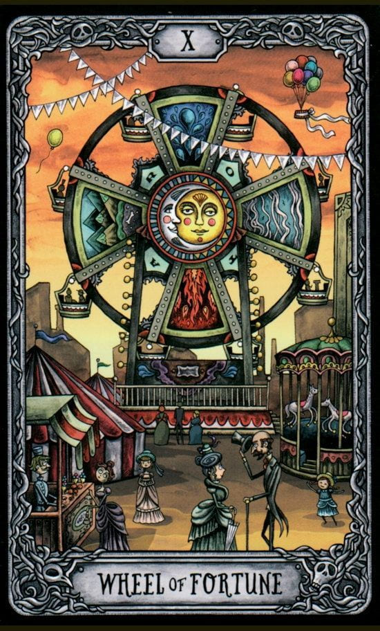 Wheel of Fortune — Dark Mansion Tarot