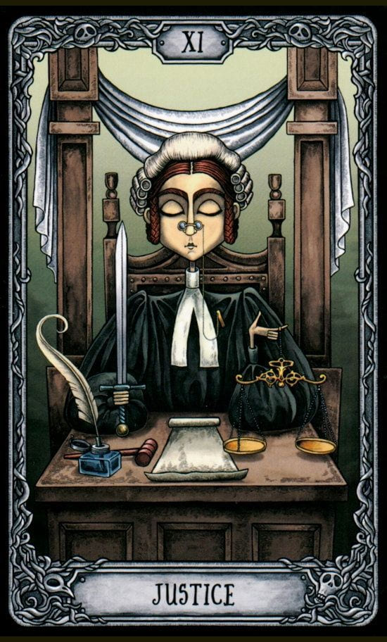 Justice — Dark Mansion Tarot