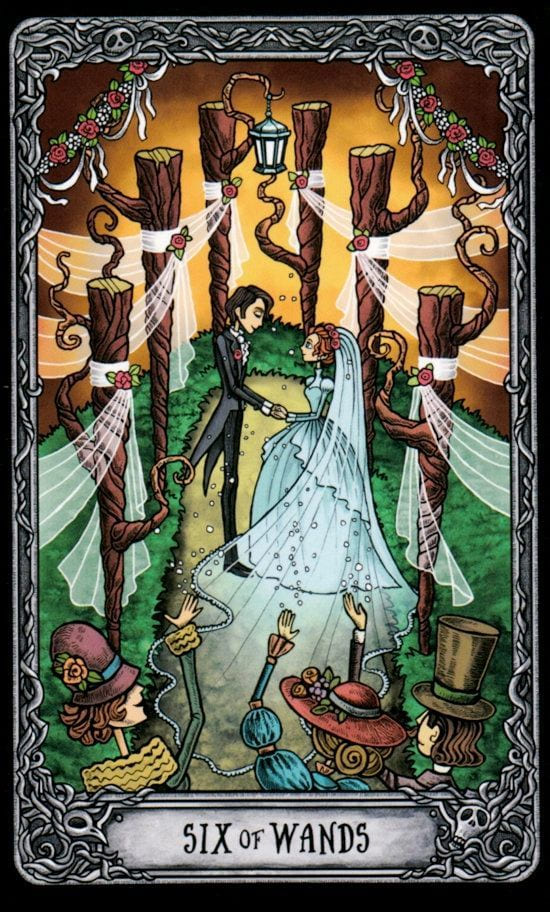 Six of Wands — Dark Mansion Tarot