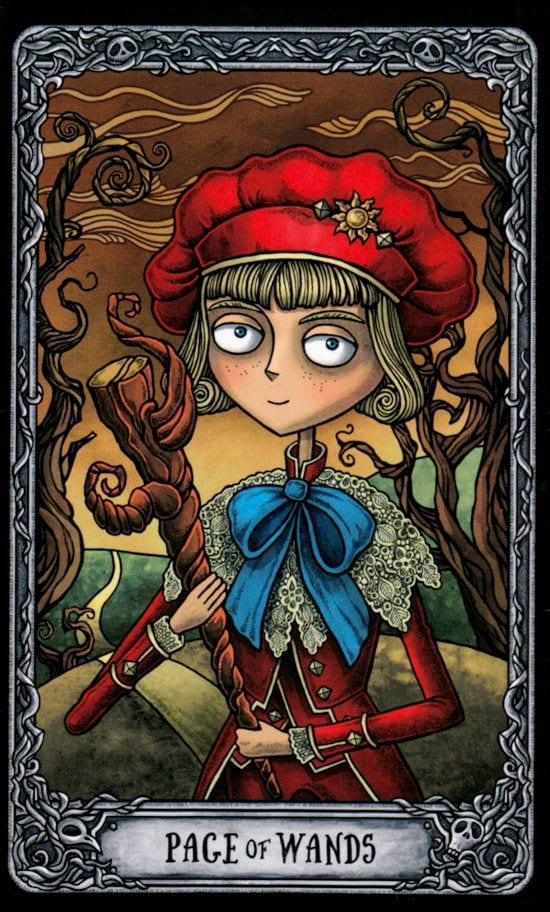 Page of Wands — Dark Mansion Tarot