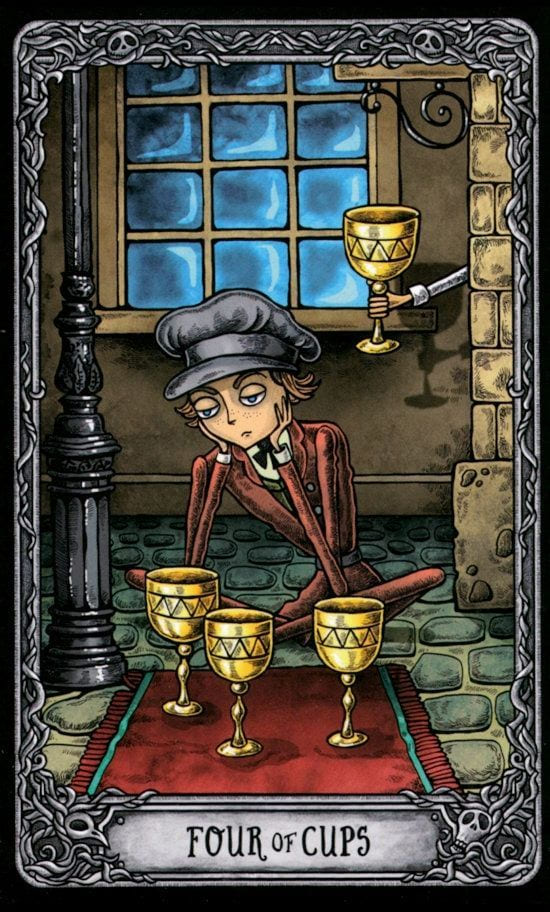 Four of Cups — Dark Mansion Tarot