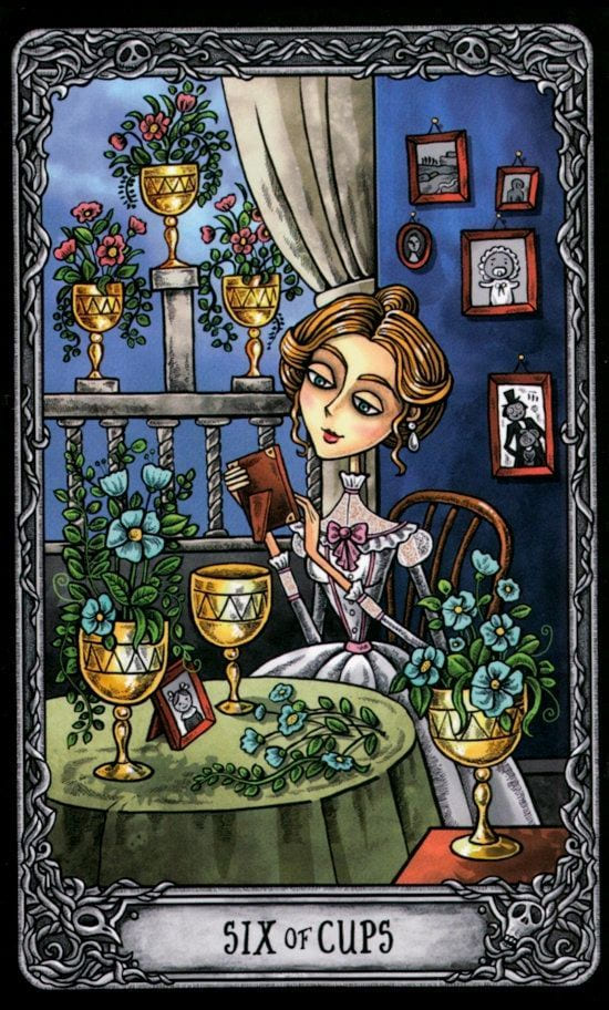 Six of Cups — Dark Mansion Tarot