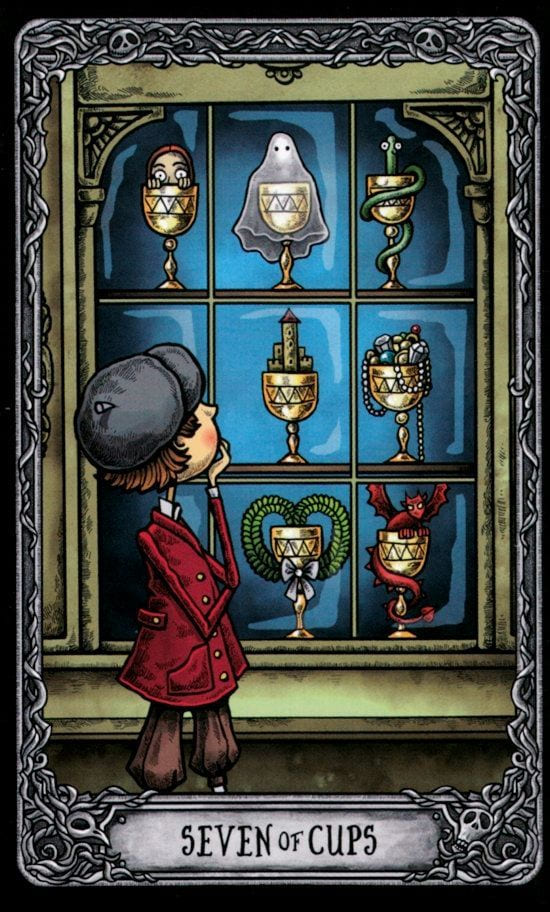 Seven of Cups — Dark Mansion Tarot