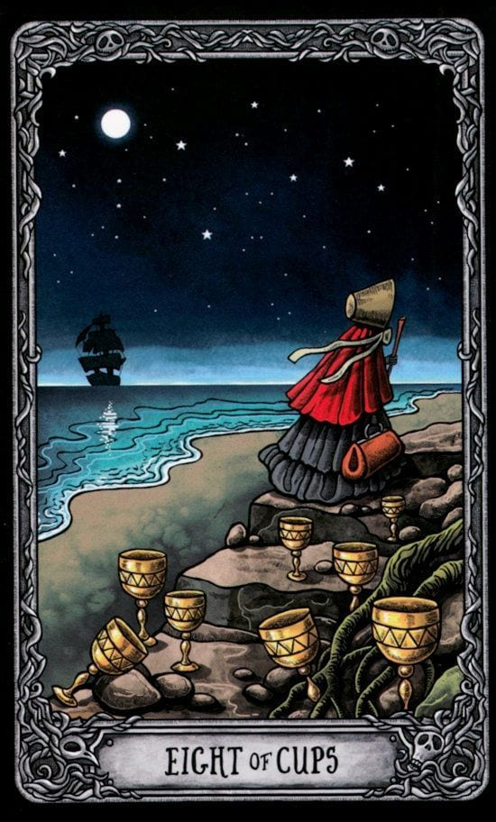 Eight of Cups — Dark Mansion Tarot