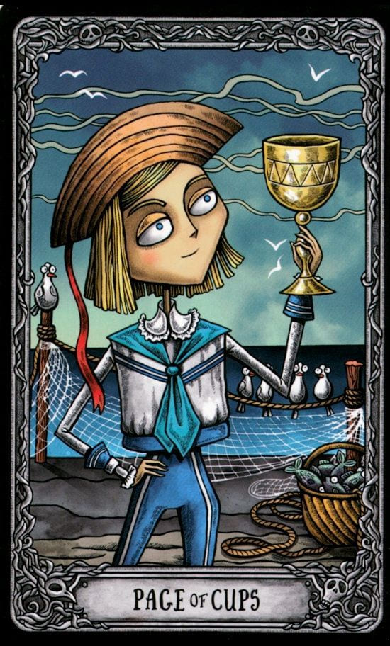 Page of Cups — Dark Mansion Tarot