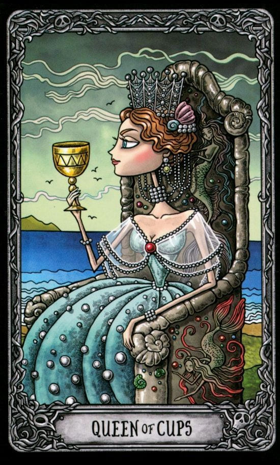 Queen of Cups — Dark Mansion Tarot