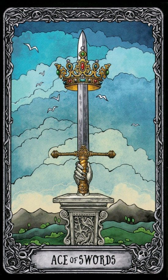 Ace of Swords — Dark Mansion Tarot