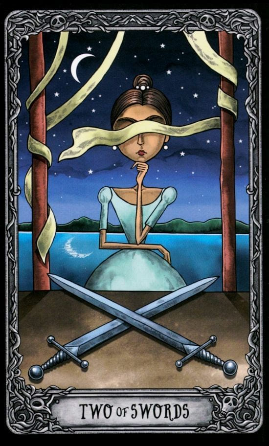 Two of Swords — Dark Mansion Tarot