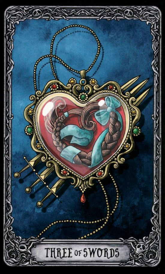 Three of Swords — Dark Mansion Tarot