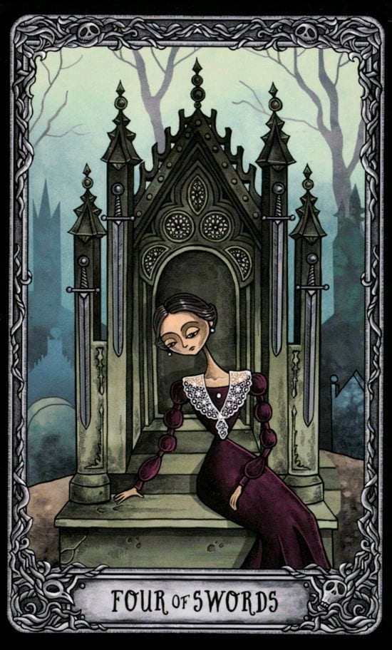 Four of Swords — Dark Mansion Tarot