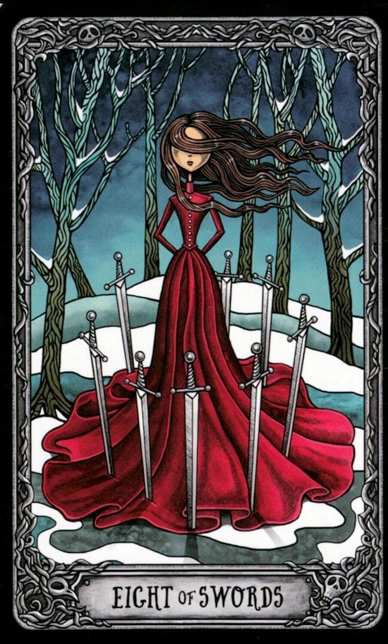Eight of Swords — Dark Mansion Tarot