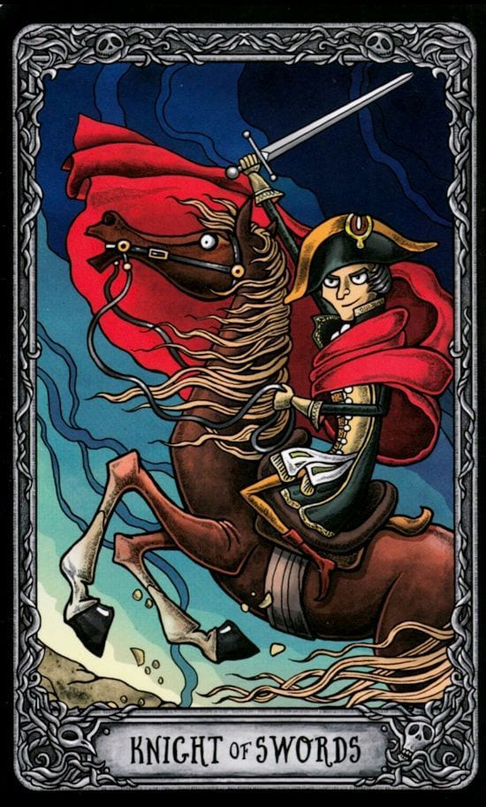 Knight of Swords — Dark Mansion Tarot