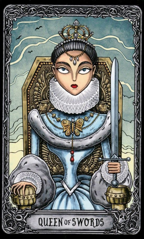 Queen of Swords — Dark Mansion Tarot
