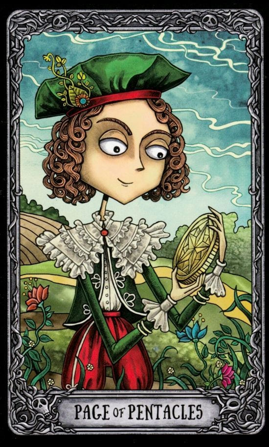 Page of Pentacles — Dark Mansion Tarot