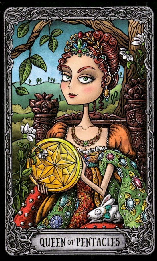 Queen of Pentacles — Dark Mansion Tarot