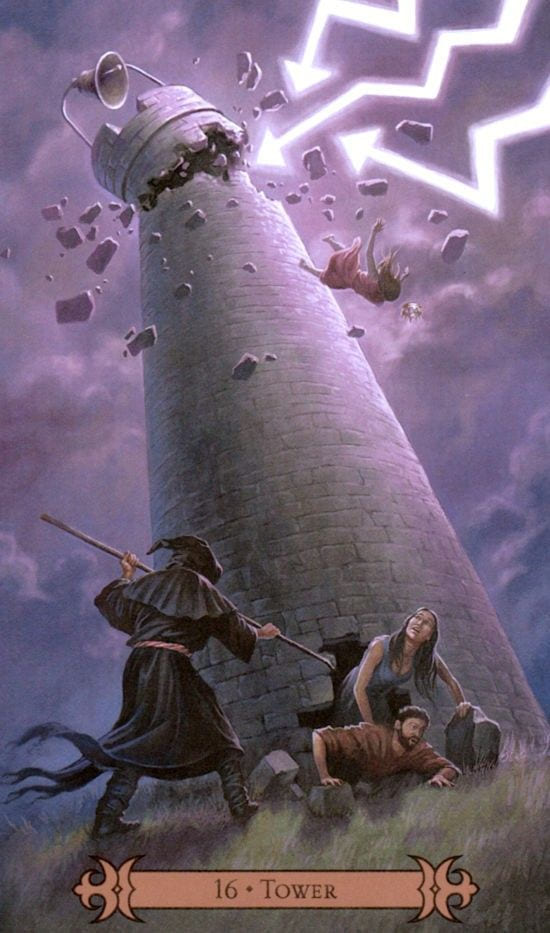 The Tower — Modern Spellcaster's Tarot