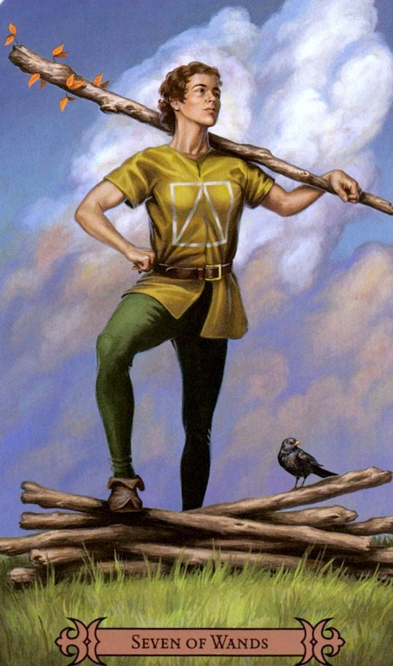 Seven of Wands — Modern Spellcaster's Tarot