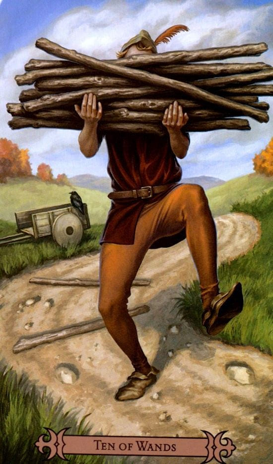 Diez de Bastos — Modern Spellcaster's Tarot