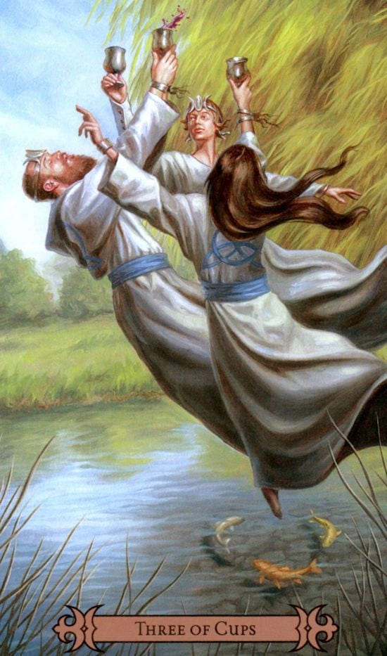 Tres de Copas — Modern Spellcaster's Tarot