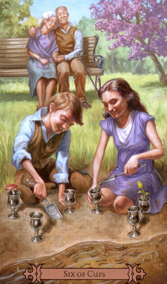 Seis de Copas — Modern Spellcaster's Tarot