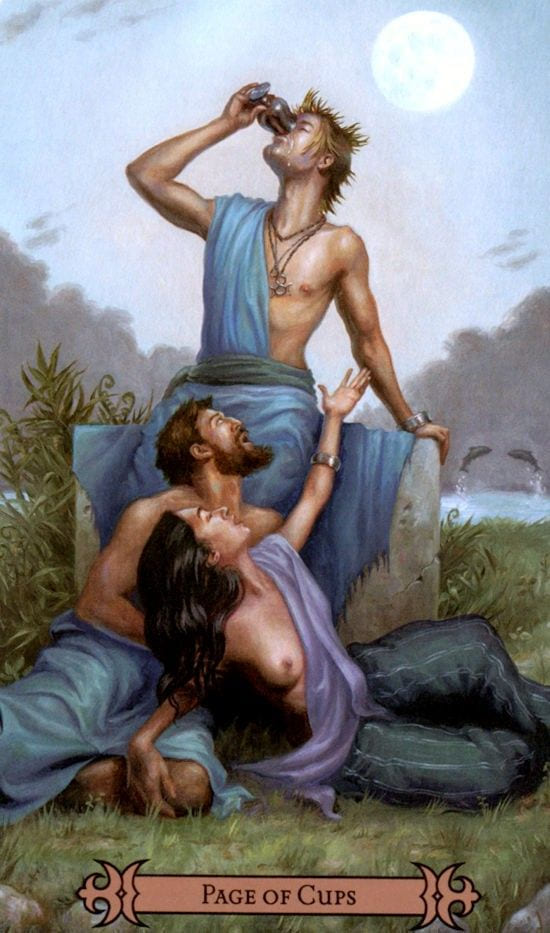 Sota de Copas — Modern Spellcaster's Tarot