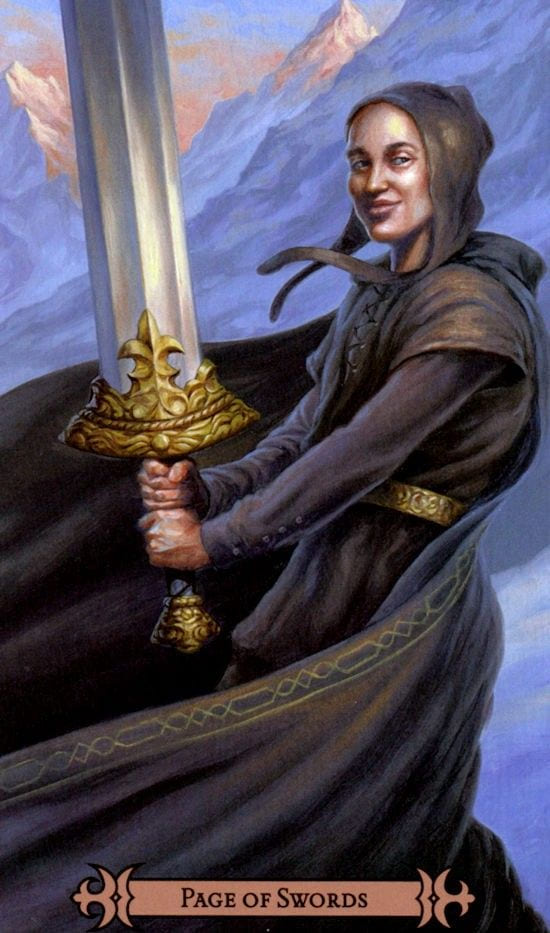 Page of Swords — Modern Spellcaster's Tarot