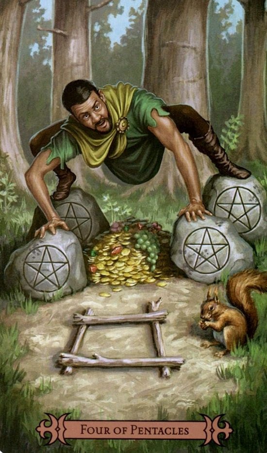 Four of Pentacles — Modern Spellcaster's Tarot