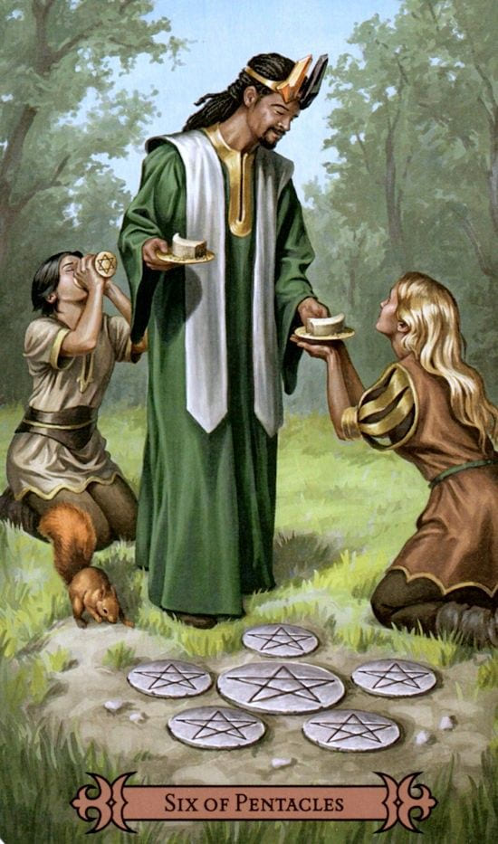 Seis de Oros — Modern Spellcaster's Tarot