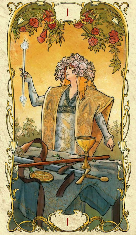 The Magician — Tarot Mucha