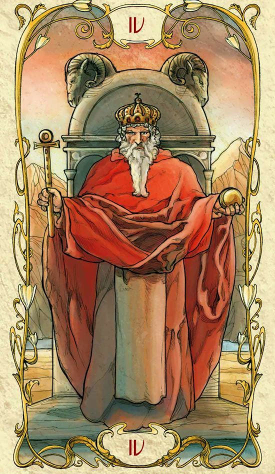 The Emperor — Tarot Mucha