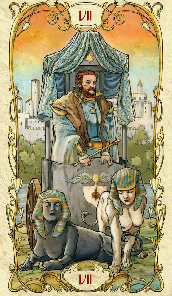 The Chariot — Tarot Mucha