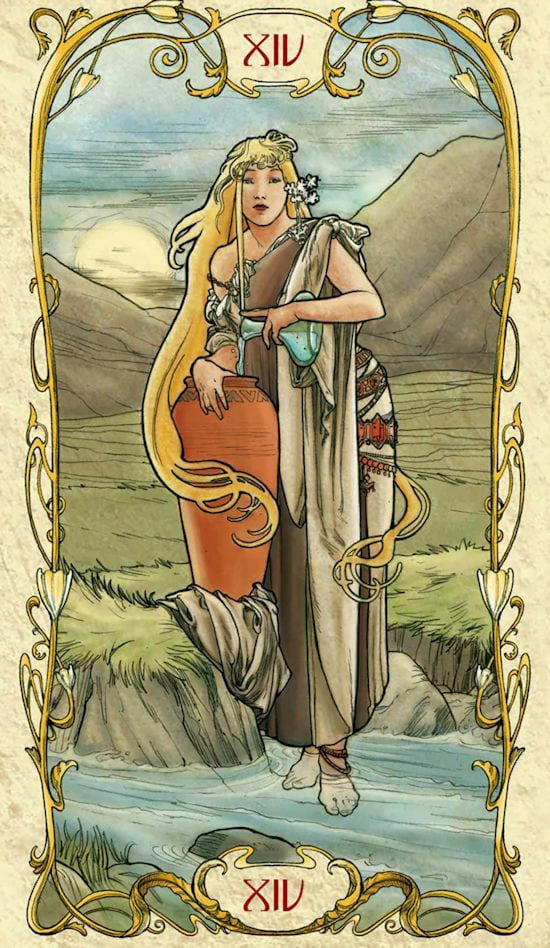 Temperance — Tarot Mucha
