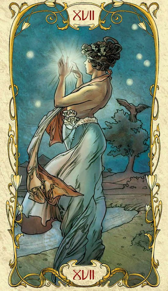 The Star — Tarot Mucha