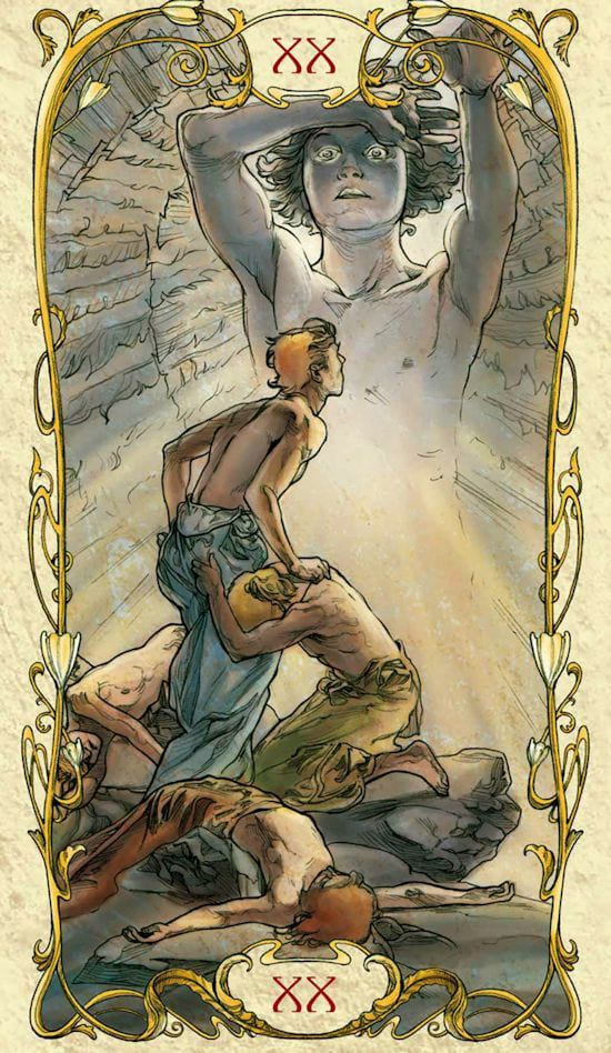 El Juicio — Tarot Mucha