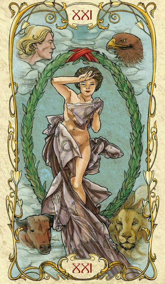 The World — Tarot Mucha