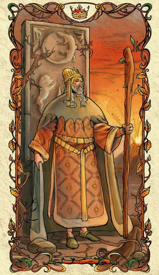 King of Wands — Tarot Mucha